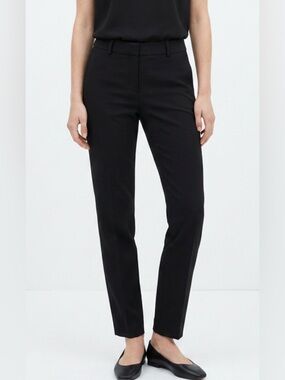 Ann Taylor Black Straight-Leg Dress Pants